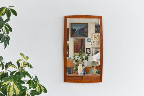 Vintage 1960s Teak Framed Mirror