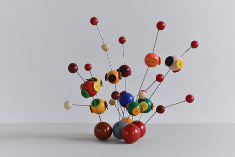Vintage 1960s Plastic Atomic Molecule Model