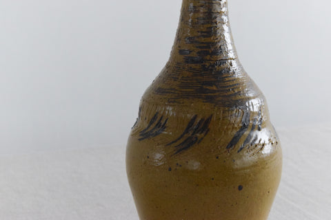 Vintage 1960s Studio Pottery Bottle by Potter Heather Marie Martin (Webster)