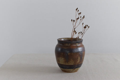 Vintage 1960s Studio Pottery Vase by Potter Heather Marie Martin (Webster)