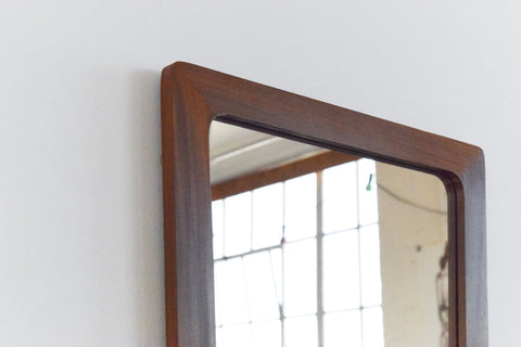 Vintage 1960s Teak Framed Mirror