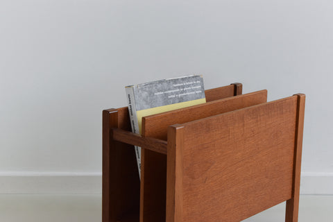 Vintage 1960s Teak Magazine Rack by Guy Rogers