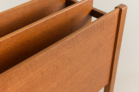 Vintage 1960s Teak Magazine Rack by Guy Rogers