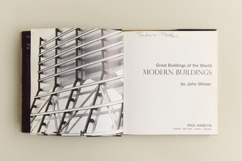 Vintage 1969 Modern Buildings book by John Winter