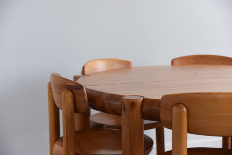Vintage 1970s Pine Dining Set by Rainer Daumiller