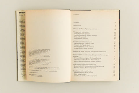 Vintage 1972 Mies van der Rohe Book by Werner Blaser