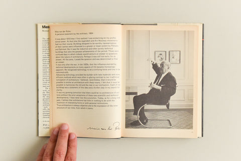 Vintage 1972 Mies van der Rohe Book by Werner Blaser