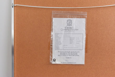 Vintage 1980s Screen Print by Terry Willson 'Anonymous Portrait No. 5'
