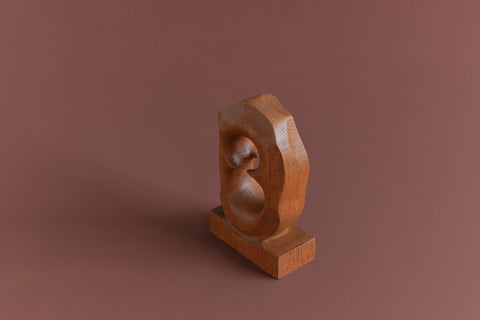 Vintage 1980s Wooden Abstract Sculpture by Peter Sandford Hutton