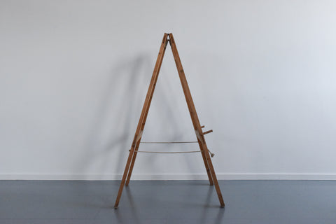 Vintage A Frame Folding Wooden Double Sided Artist Easel