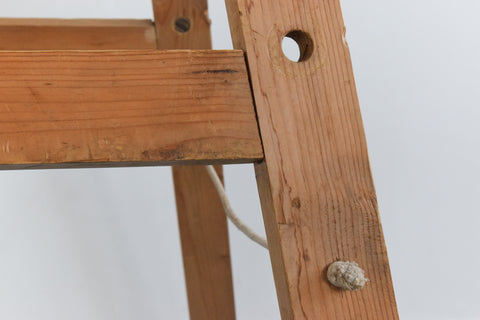 Vintage A Frame Folding Wooden Double Sided Artist Easel