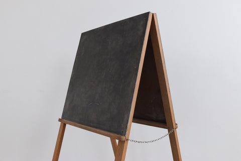 Vintage Double Sided A-Frame Easel / Chalkboard