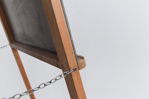 Vintage Double Sided A-Frame Easel / Chalkboard