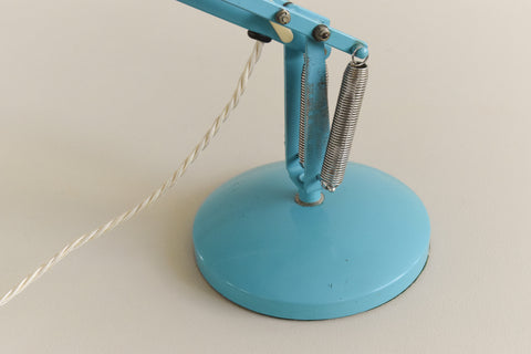 Vintage Blue Anglepoise Apex 90 Lamp by Herbert Terry & Sons