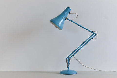 Vintage Blue Anglepoise Apex 90 Lamp by Herbert Terry & Sons
