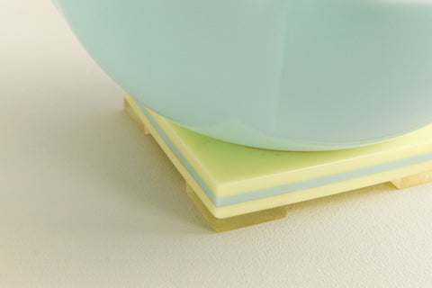 Vintage Art Deco Style Lucite Flower Shape Bowl