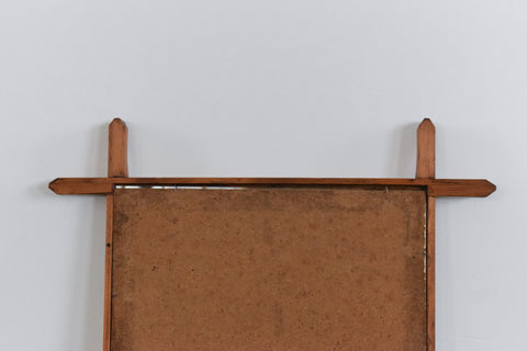 Vintage Arts and Crafts Wooden Chapel Picture Frame