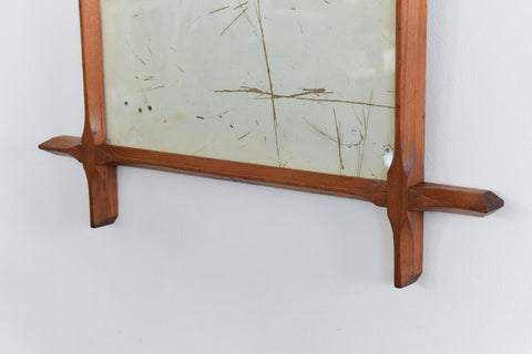 Vintage Arts and Crafts Wooden Chapel Picture Frame