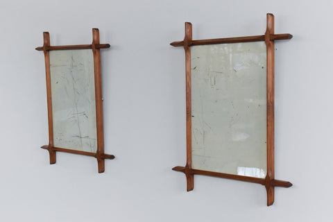 Vintage Arts and Crafts Wooden Chapel Picture Frame