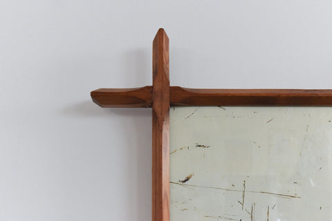Vintage Arts and Crafts Wooden Chapel Picture Frame
