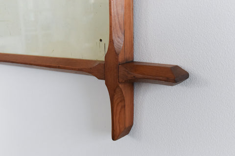 Vintage Arts and Crafts Wooden Chapel Picture Frame