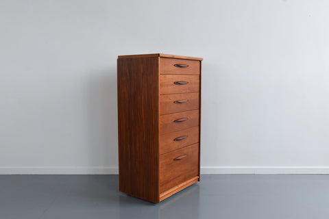 Vintage Teak Tallboy Chest of Drawers by Austinsuite