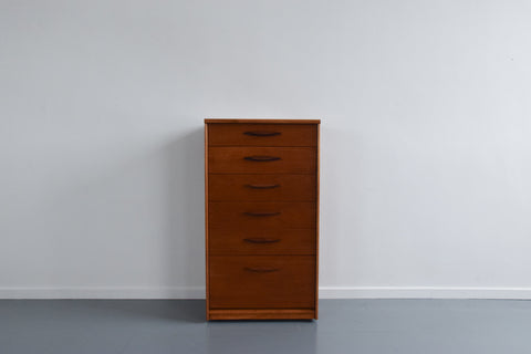 Vintage Teak Tallboy Chest of Drawers by Austinsuite