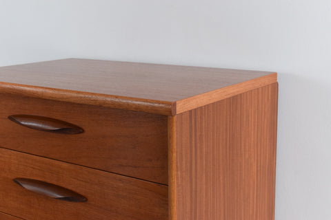 Vintage Teak Tallboy Chest of Drawers by Austinsuite