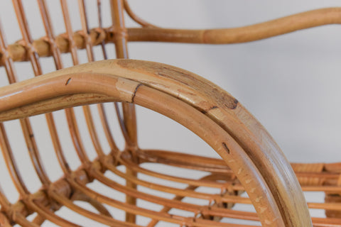 Vintage Bamboo Armchair