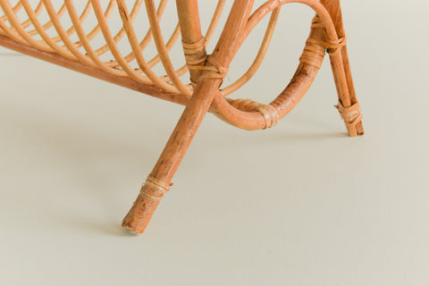 Vintage Bamboo Magazine Rack
