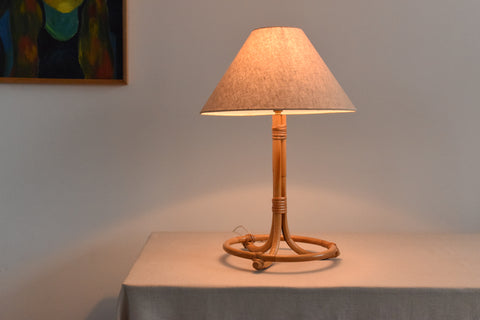 Vintage Bamboo Table Lamp Base