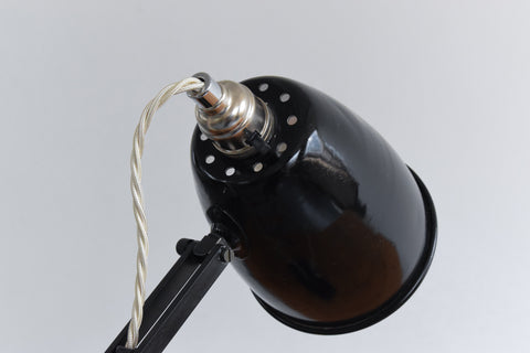 Vintage Black Hadrill & Horstmann 'Roller' Counterpoise Desk Lamp