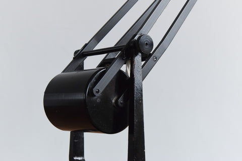 Vintage Black Hadrill & Horstmann 'Roller' Counterpoise Desk Lamp
