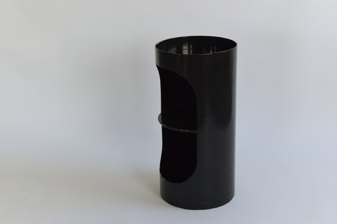 Vintage Black Tomotom Cardboard Side Table by Bernard Holdaway for Hull Traders Furniture