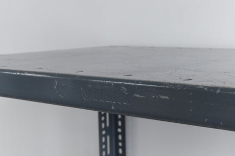 Vintage Grey Blue Dexion Industrial Adjustable Metal Shelving