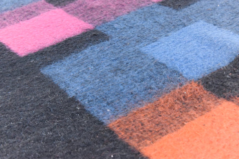 Vintage Checked Fleece Blanket by Estoril