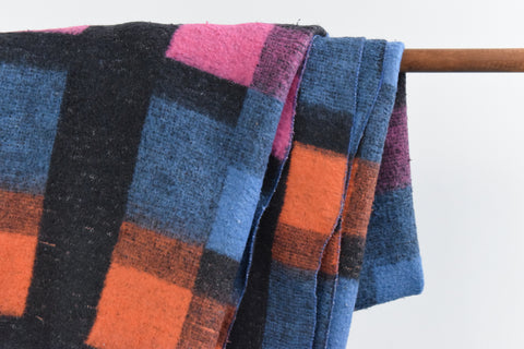 Vintage Checked Fleece Blanket by Estoril