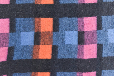 Vintage Checked Fleece Blanket by Estoril