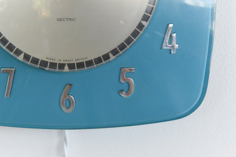 Vintage Blue Smiths Electric 'Dubarry' Wall Clock