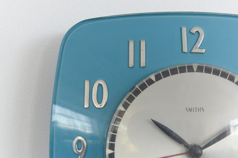 Vintage Blue Smiths Electric 'Dubarry' Wall Clock