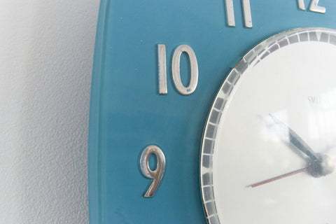 Vintage Blue Smiths Electric 'Dubarry' Wall Clock