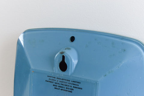 Vintage Blue Smiths Electric 'Dubarry' Wall Clock