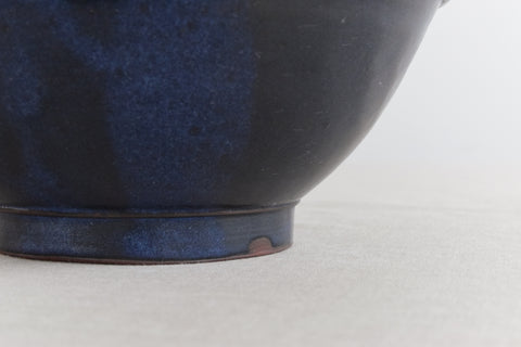 Vintage Blue Studio Pottery Bowl by Deborah Hopson Wolpe