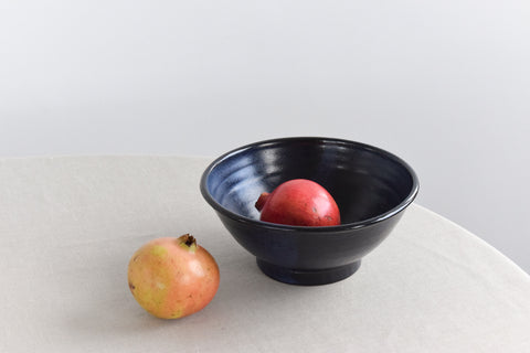 Vintage Blue Studio Pottery Bowl by Deborah Hopson Wolpe