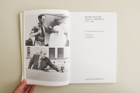 Vintage Book Henry Moore Early Carvings 1920-1940