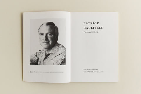 Vintage Book Patrick Caulfield Paintings 1963-81 by The Tate Gallery and The Walker Art Gallery