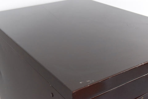 Vintage Brown Metal Filing Cabinet by Sankey Sheldon