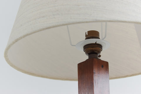 Vintage Carved Mahogany Masonic Lamp Circa 1930s