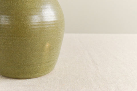 Vintage Green Ceramic Vase