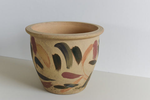 Vintage Ceramic Outdoor Patterned Plant Pot